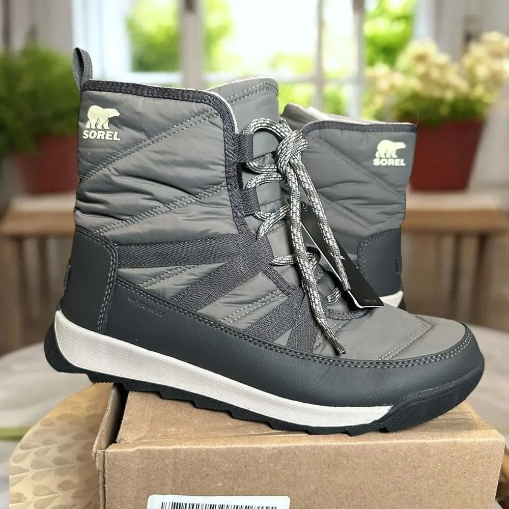 Sorel Whitney II Insulated Short Waterproof Winter Snow Boots Lace Up Women’s 8
